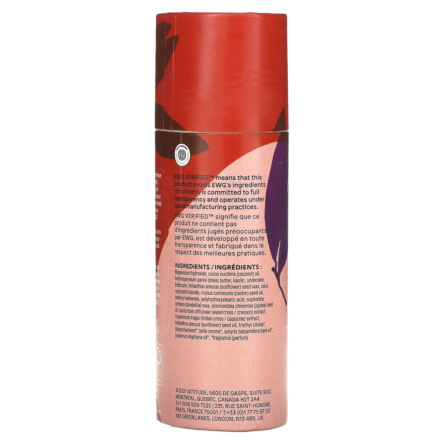 ATTITUDE, Leaves Bar Deodorant, Sandalwood, 3 oz (85 g)