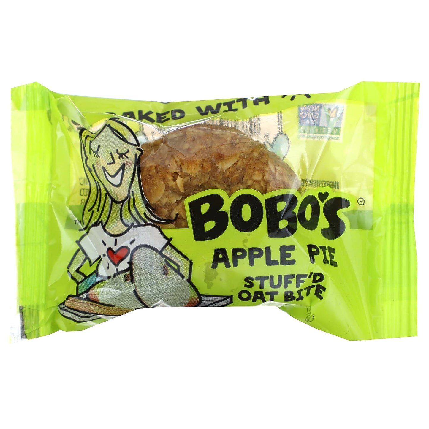 Bobo's Oat Bars, Stuff'd Oat Bites, Apple Pie, 5 Bites, 1.3 oz (37 g) Each