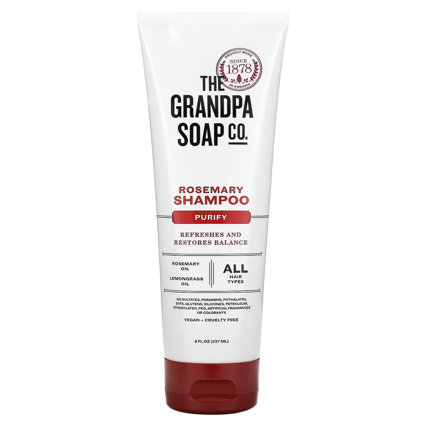 The Grandpa Soap Co.-Rosemary Shampoo-Purify-8 fl oz (237 ml)