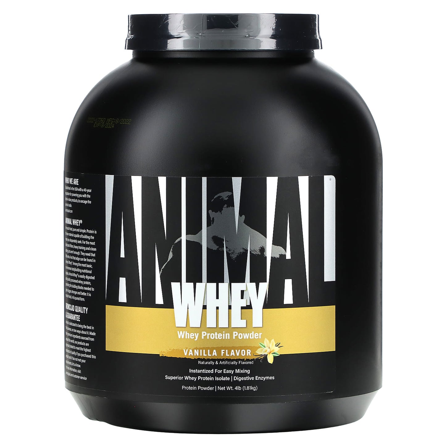 Animal-Whey Protein Powder-Vanilla-4 lb (1.81 kg)