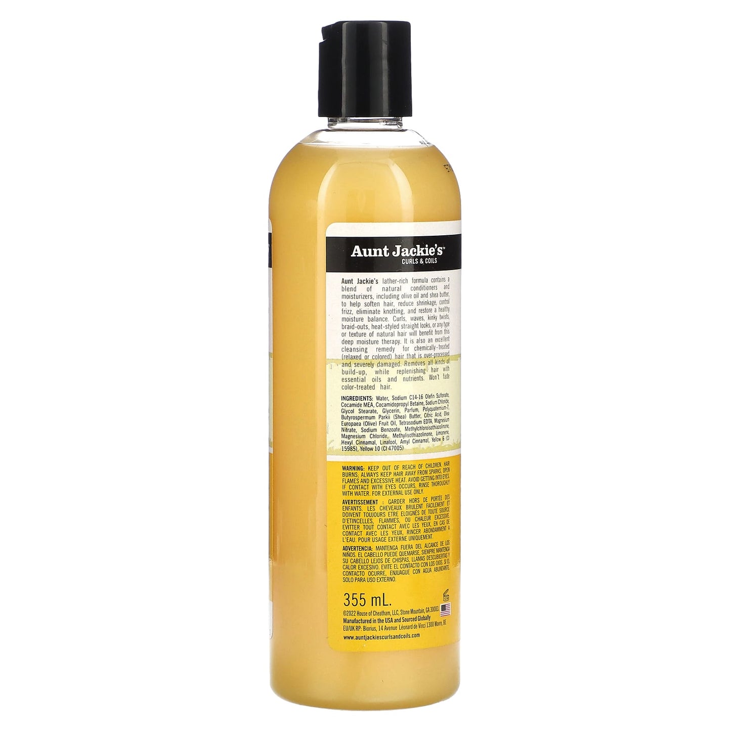 Aunt Jackie's Curls & Coils, Oh So Clean!, Moisturizing & Softening Shampoo, 12 fl oz (355 ml)