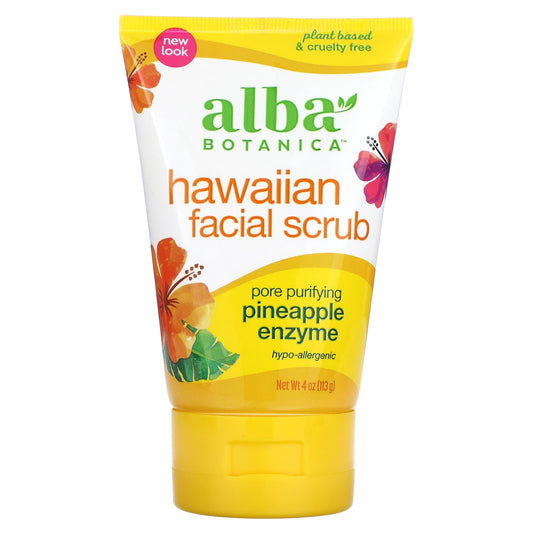 Alba Botanica-Hawaiian Facial Scrub-4 oz (113 g)