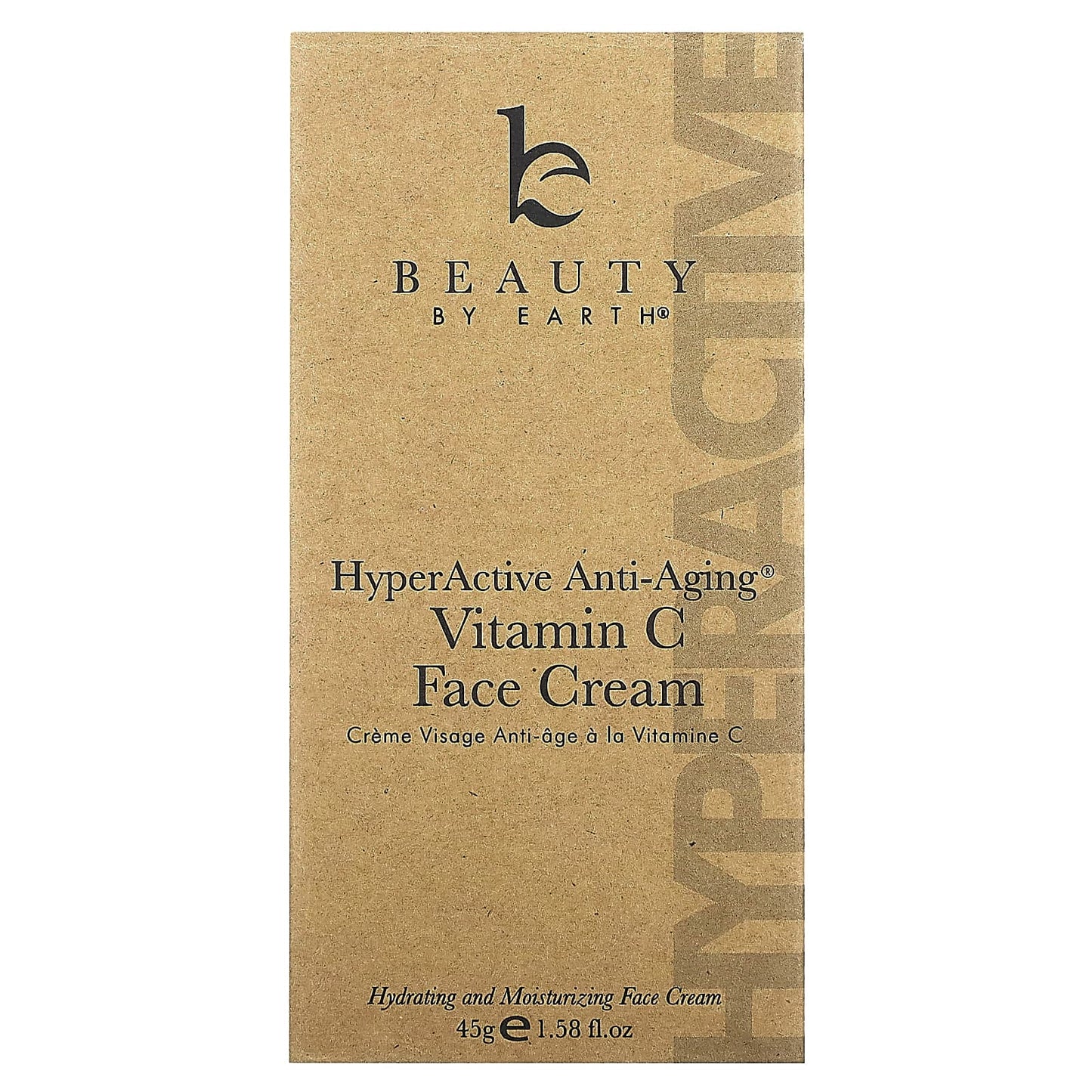 Beauty By Earth, HyperActive Anti-Aging, Vitamin C Face Cream, 1.58 fl oz (45 g)