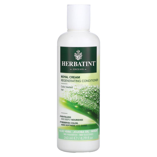 Herbatint-Royal Cream Regenerating Conditioner-Aloe Vera-Jojoba Oil-Wheat-8.79 fl oz (260 ml)