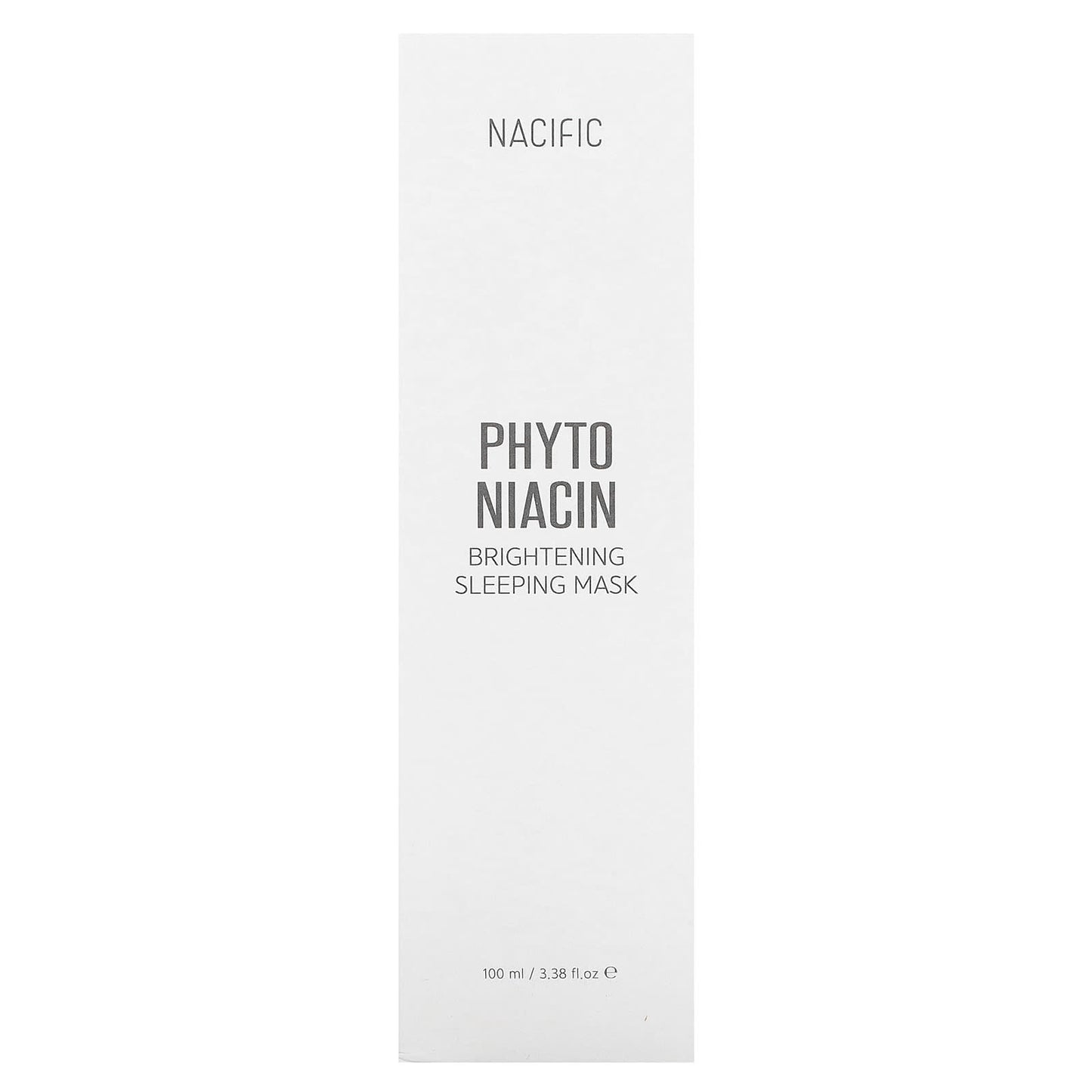 Nacific, Phyto Niacin, Brightening Sleeping Beauty Mask , 3.38 fl oz (100 ml)