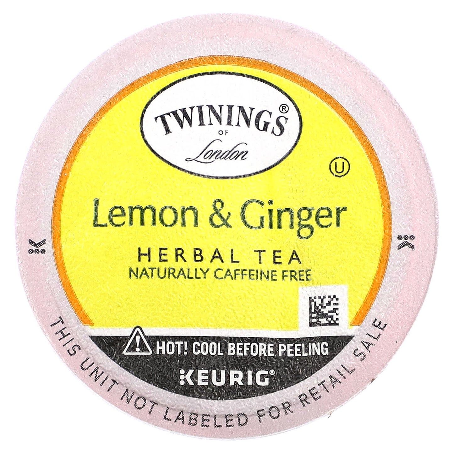 Twinings, Herbal Tea, Lemon & Ginger, Caffeine Free, 24 K-Cup Pods, 0.08 oz (2.5 g) Each