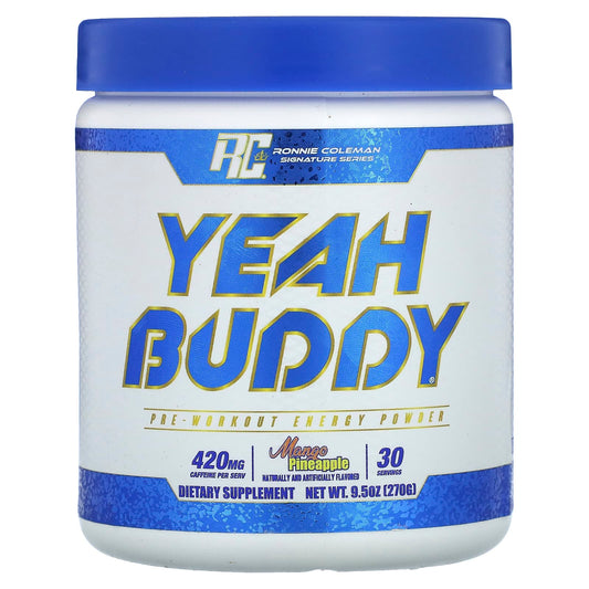 Ronnie Coleman-Signature Series-Yeah Buddy-Pre-Workout Energy Powder-Mango Pineapple-9.5 oz  (270 g)