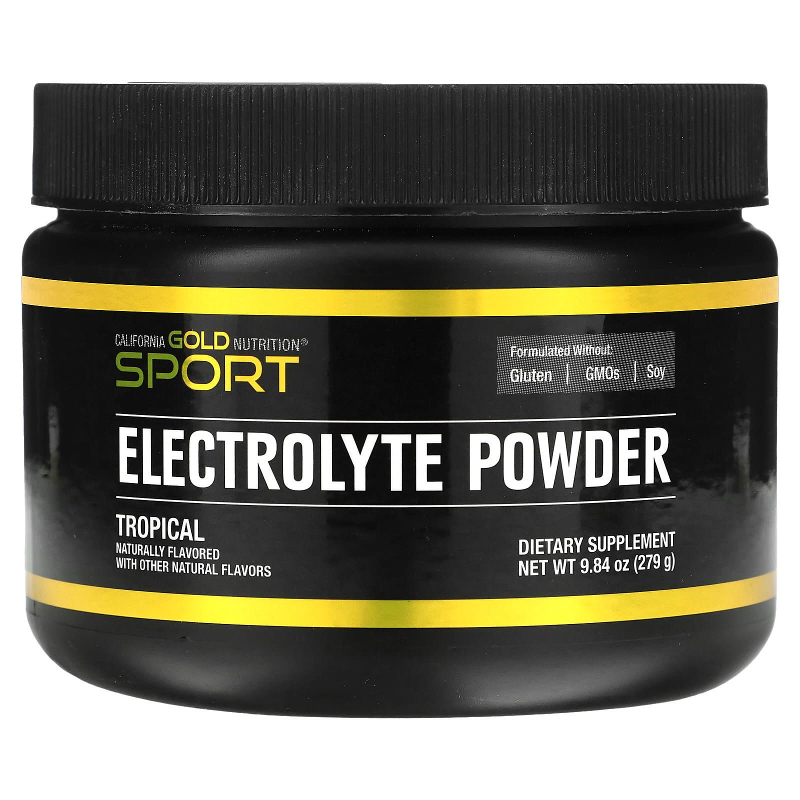 California Gold Nutrition-SPORT - Electrolyte Powder-Natural Tropical-9.84 oz (279 g)