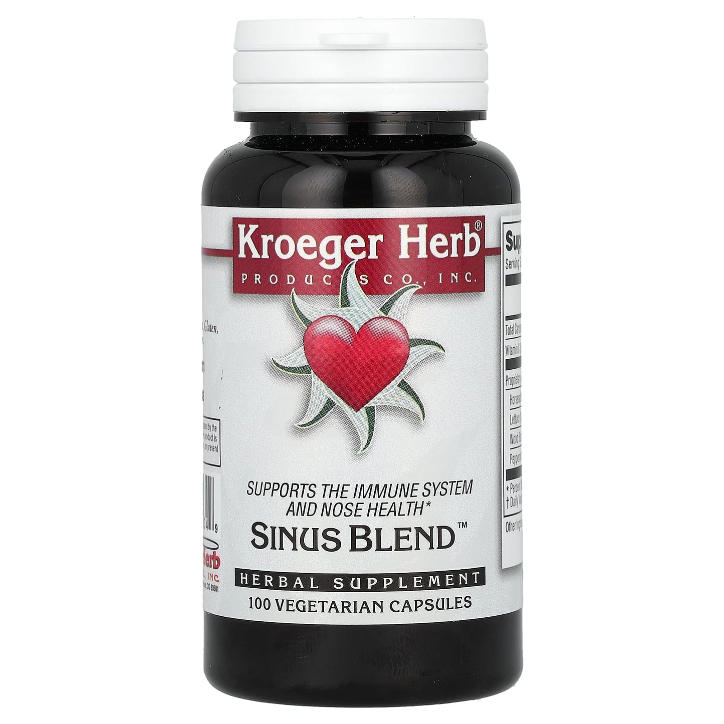 Kroeger Herb Co-Sinus Blend-100 Vegetarian Capsules