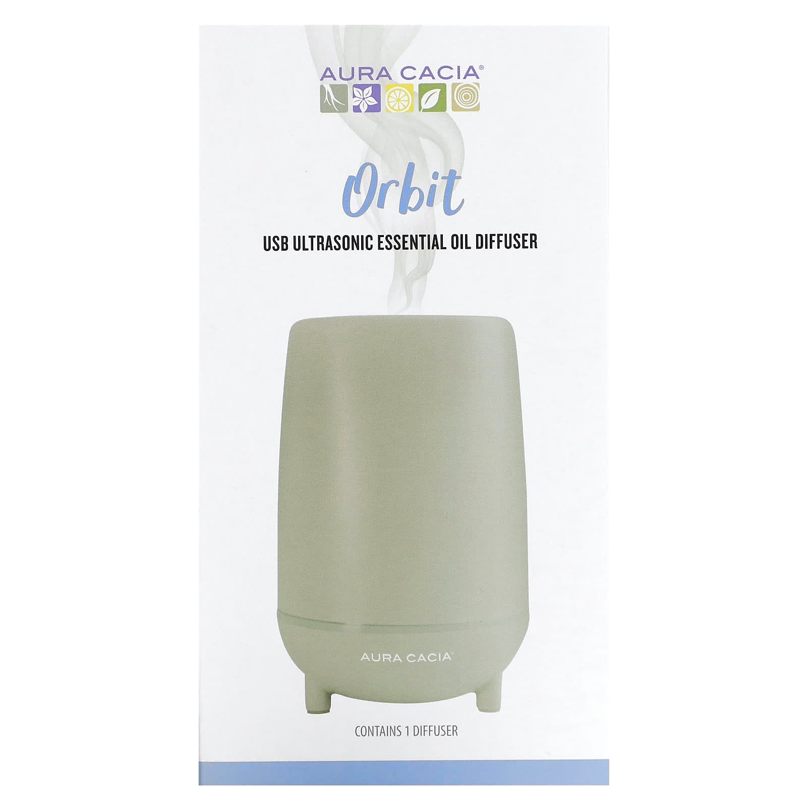 Aura Cacia-Orbit-USB Ultrasonic Essential Oil Diffuser-1 Count