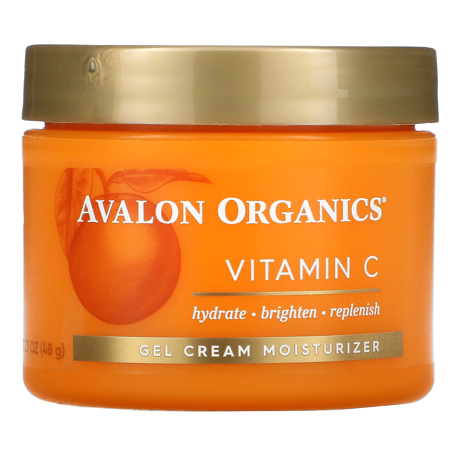 Avalon Organics-Vitamin C-Gel Cream Moisturizer-1.7 oz (48 g)