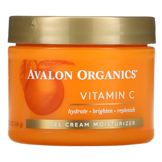 Avalon Organics-Vitamin C-Gel Cream Moisturizer-1.7 oz (48 g)