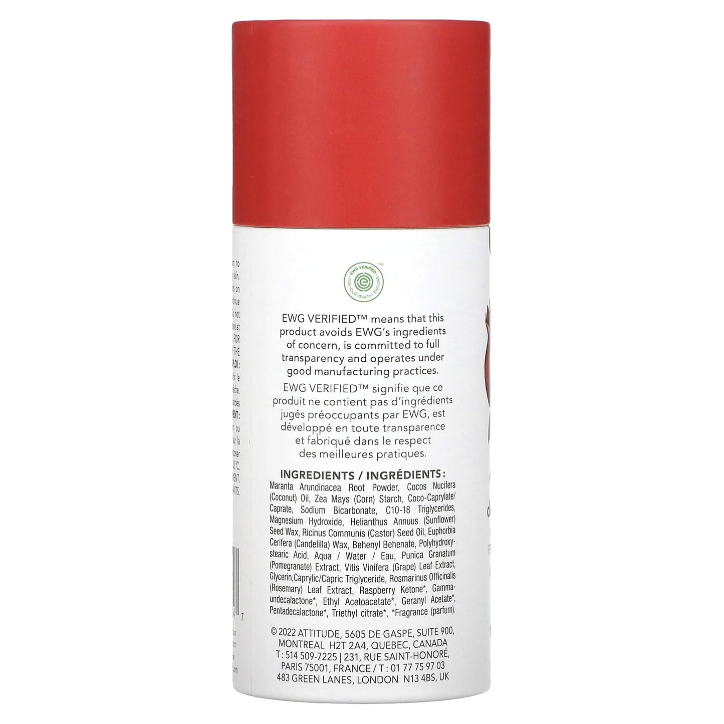 ATTITUDE, Super Leaves Deodorant, Vine Leaves & Pomegranate, 3 oz (85 g)