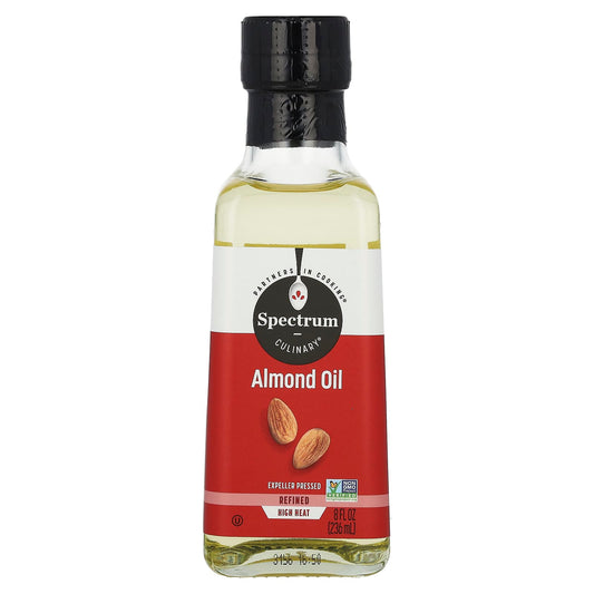 Spectrum Culinary-Almond Oil-Refined-8 fl oz (236 ml)