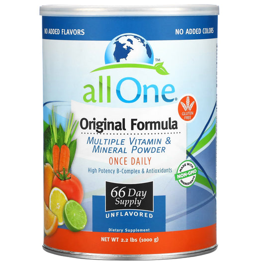 All One-Nutritech-Original Formula-Multiple Vitamin & Mineral Powder-Unflavored-2.2 lbs (1,000 g)