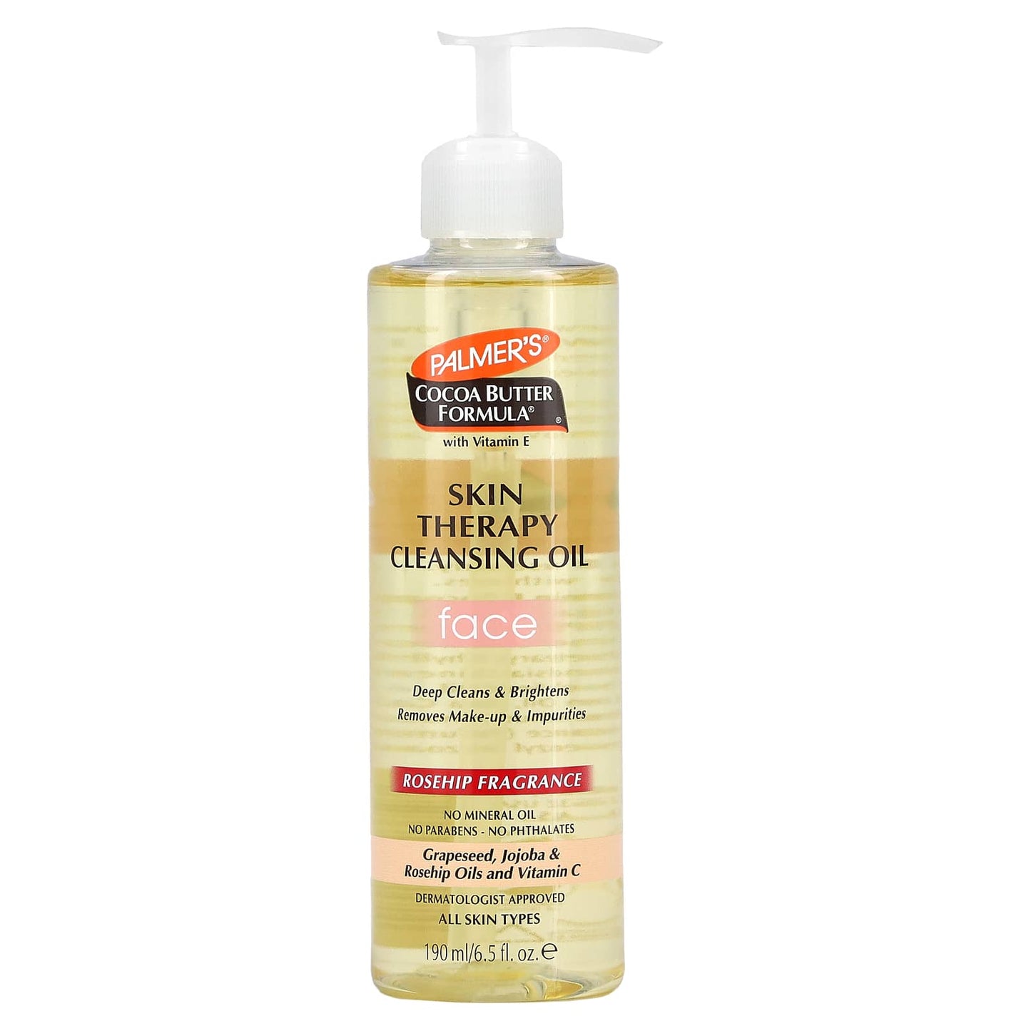 Palmer's-Cocoa Butter Formula with Vitamin E-Skin Therapy Cleansing Oil-Face-Rosehip-6.5 fl oz (190 ml)