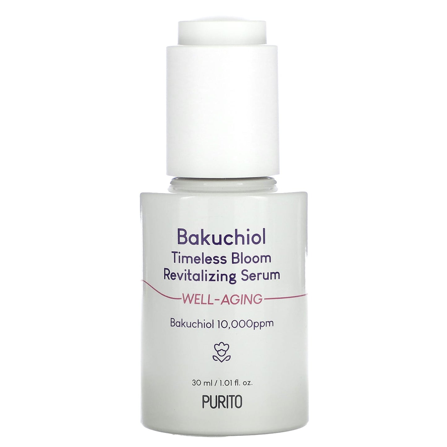 Purito-Bakuchiol Timeless Bloom Revitalizing Serum-1.01 fl oz (30 ml)