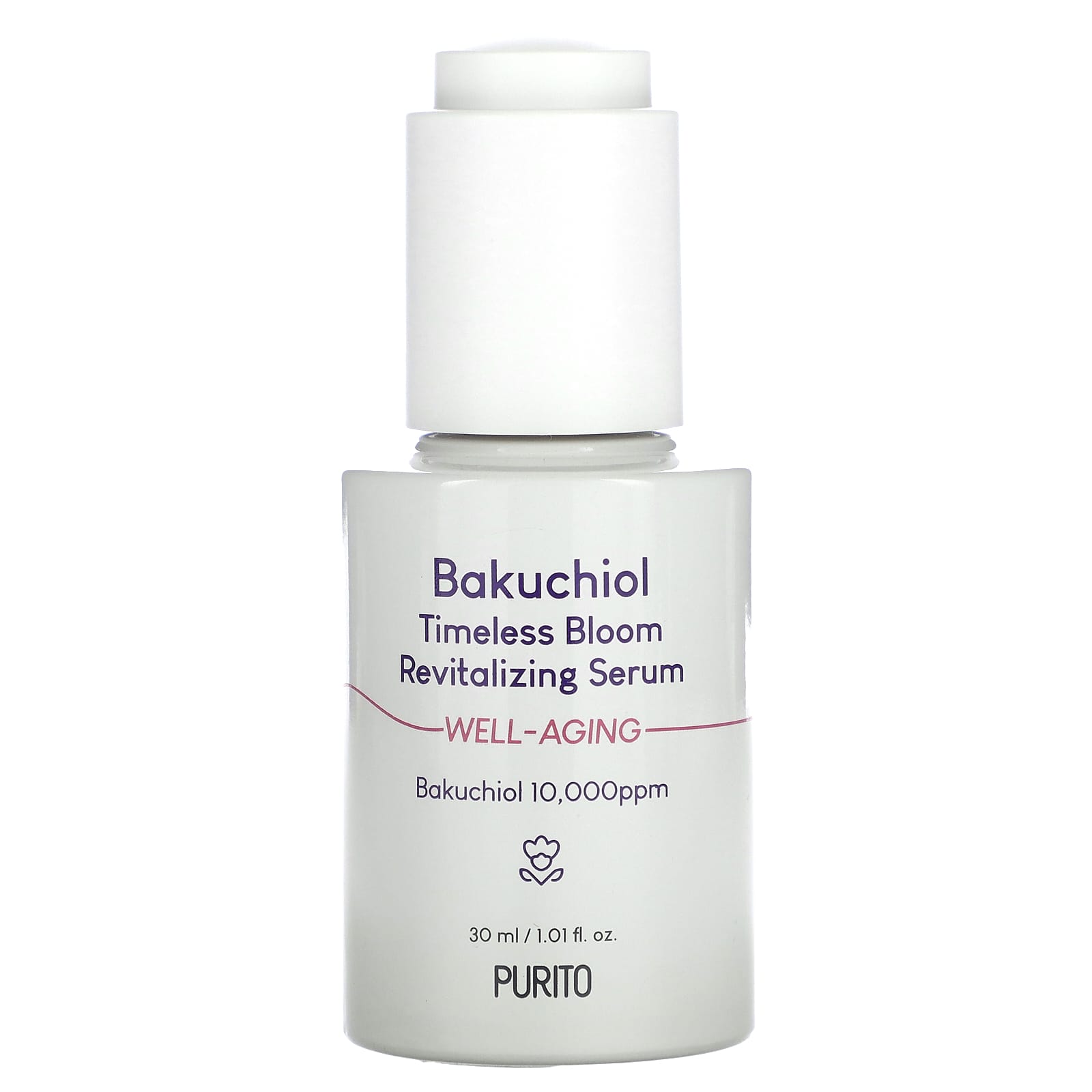 Purito-Bakuchiol Timeless Bloom Revitalizing Serum-1.01 fl oz (30 ml)