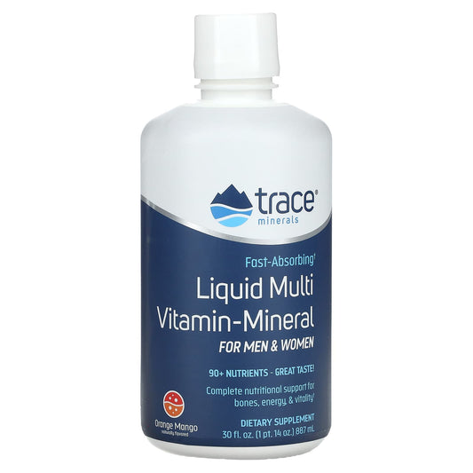 Trace Minerals ®-Liquid Multi Vitamin-Mineral-For Men & Women-Orange Mango-30 fl oz (887 ml)