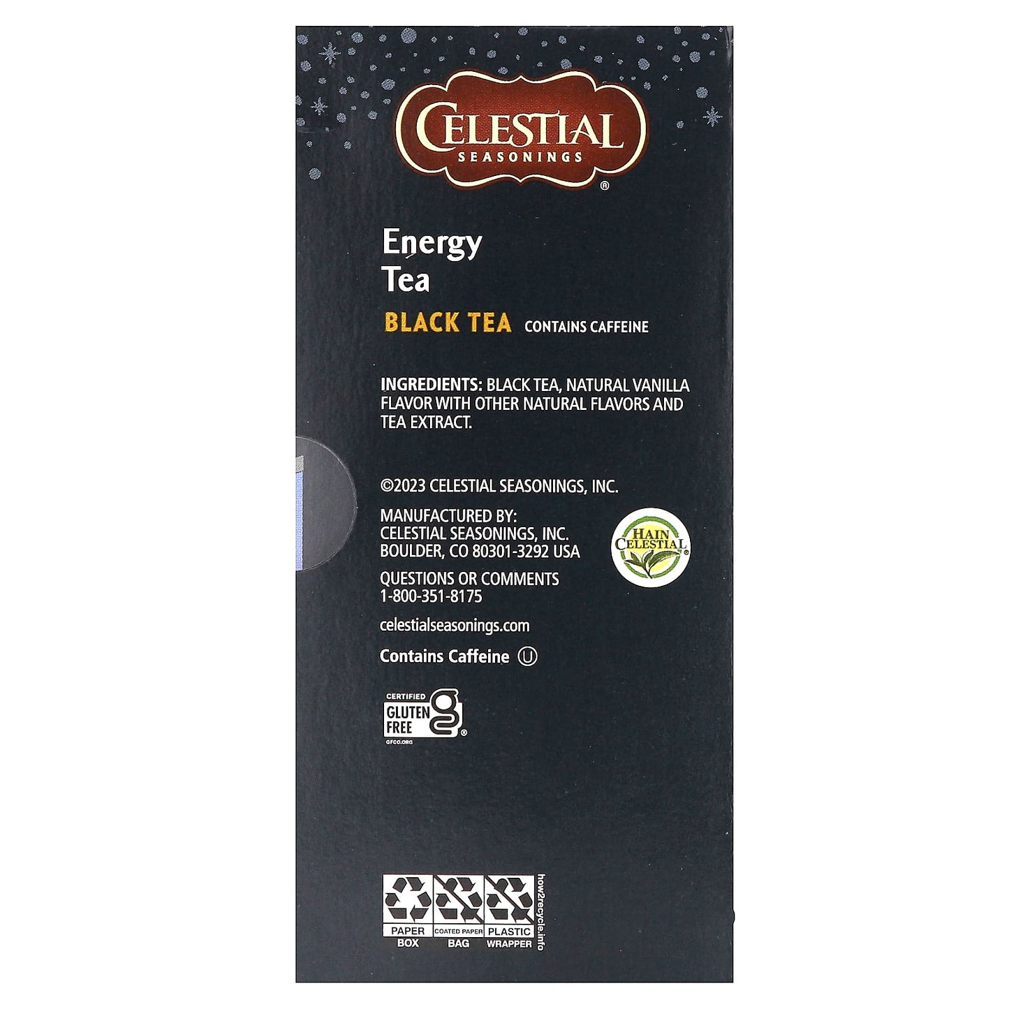 Celestial Seasonings, Energy Tea, Black Tea, 12 Tea Bags, 0.8 oz (23 g) Each