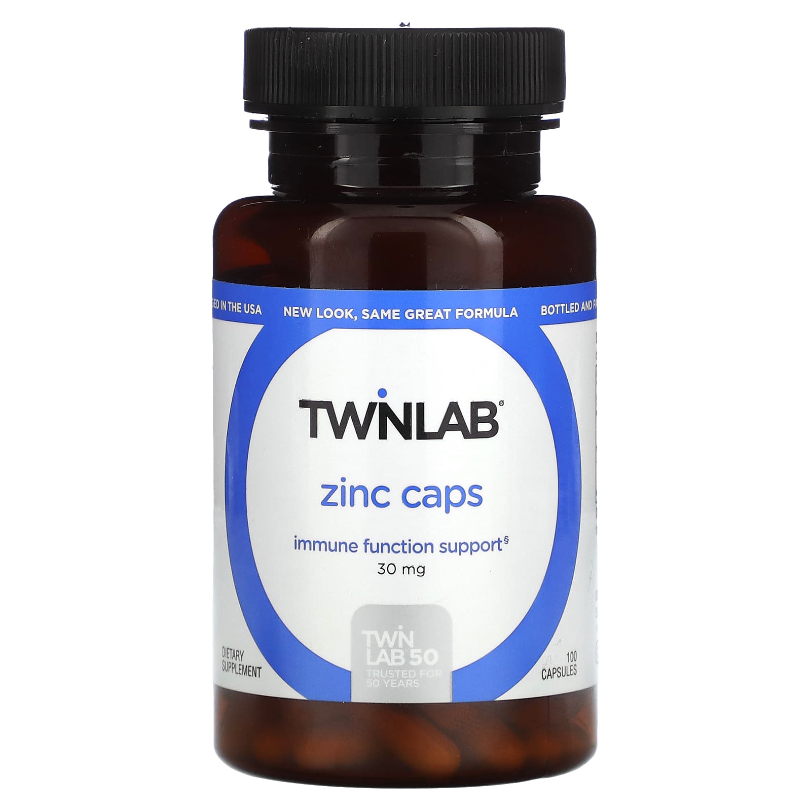 Twinlab-Zinc Caps-30 mg-100 Capsules