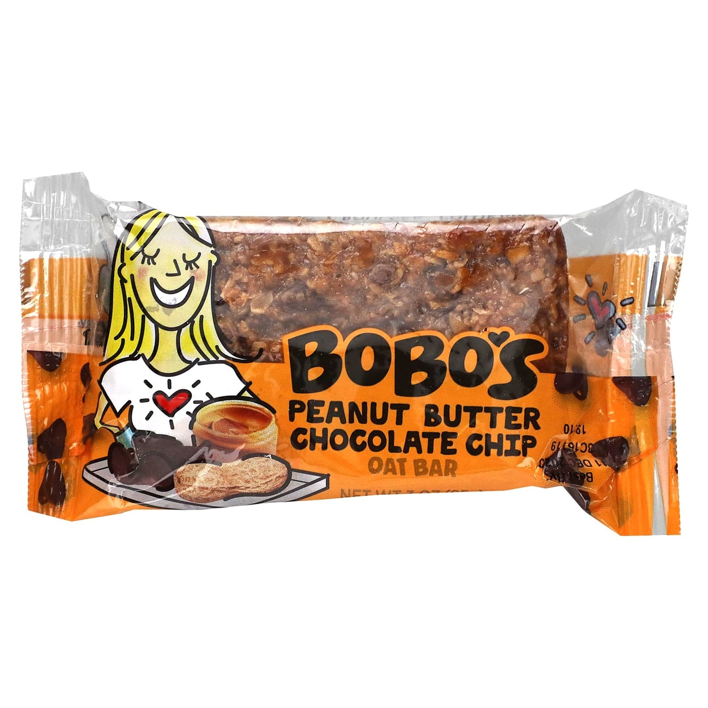 Bobo's Oat Bars, Peanut Butter Chocolate Chip, 12 Bars, 3 oz (85 g) Each