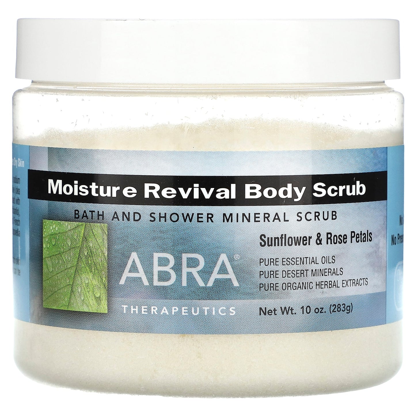 Abra Therapeutics-Moisture Revival Body Scrub-Sunflower & Rose Petals-10 oz (283 g)