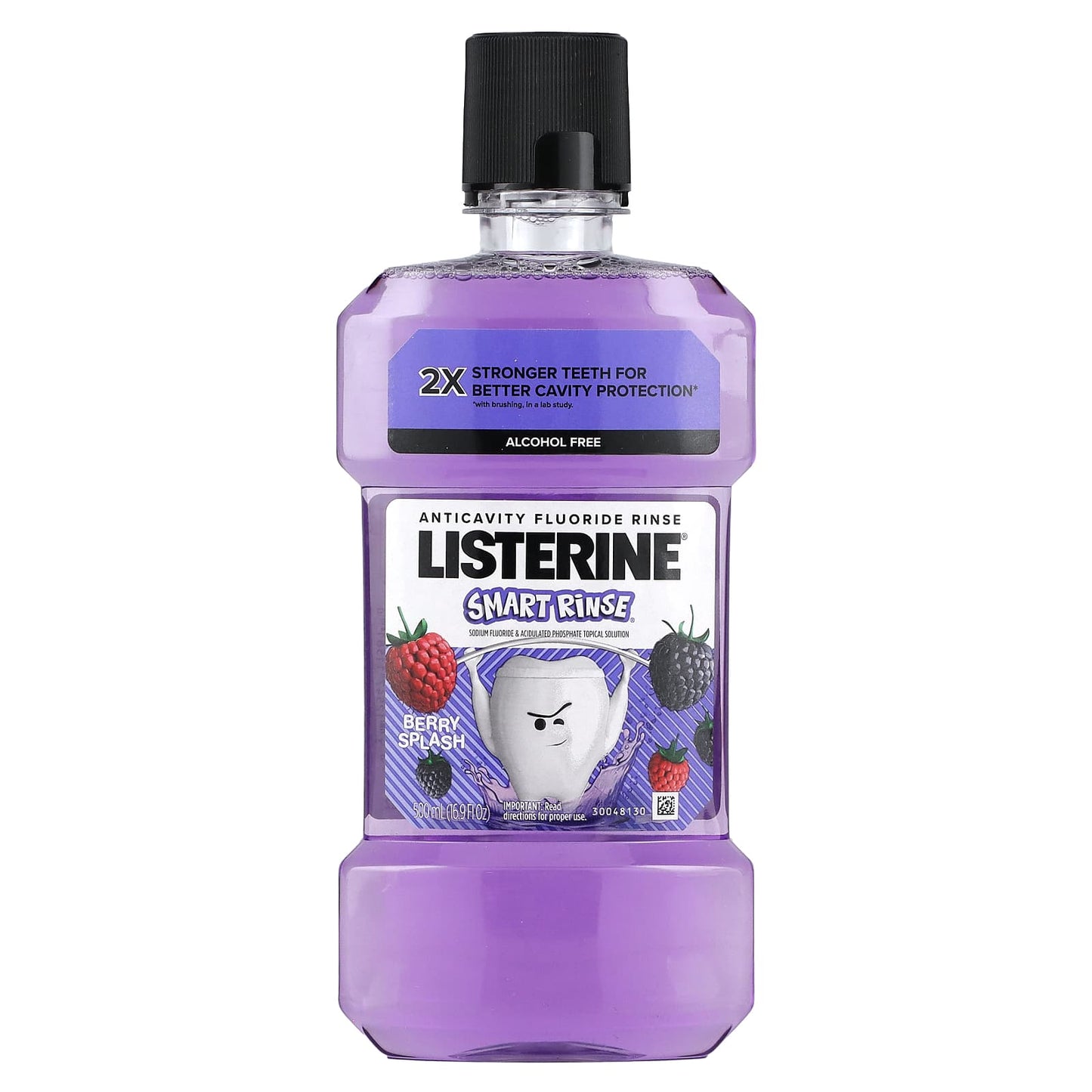 Listerine-Smart Rinse-Alcohol Free-Berry Splash-16.9 fl oz (500 ml)