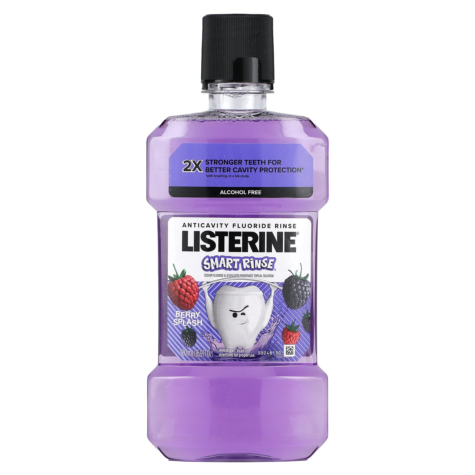 Listerine-Smart Rinse-Alcohol Free-Berry Splash-16.9 fl oz (500 ml)