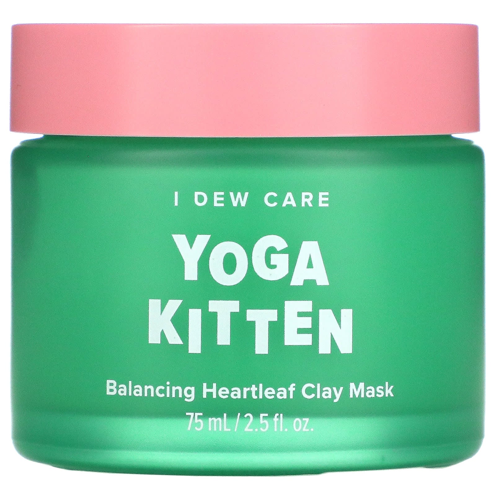 I Dew Care-Yoga Kitten-Balancing Heartleaf Clay Beauty Mask- 2.53 fl oz (75 ml)