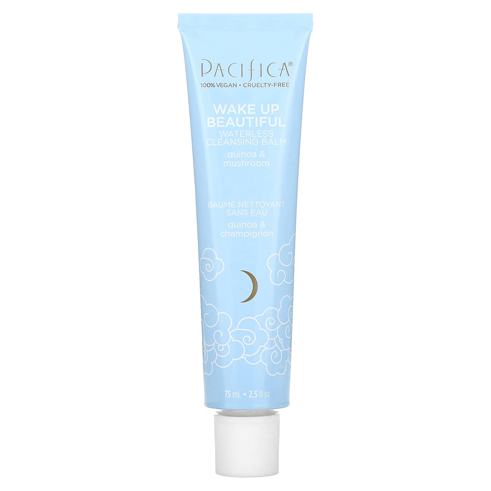 Pacifica-Wake Up Beautiful-Waterless Cleansing Balm-Quinoa & Mushroom-2.5 fl oz (75 ml)