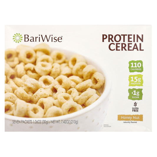 BariWise-Protein Cereal-Honey Nut-7 Packets-1.06 oz (30 g) Each