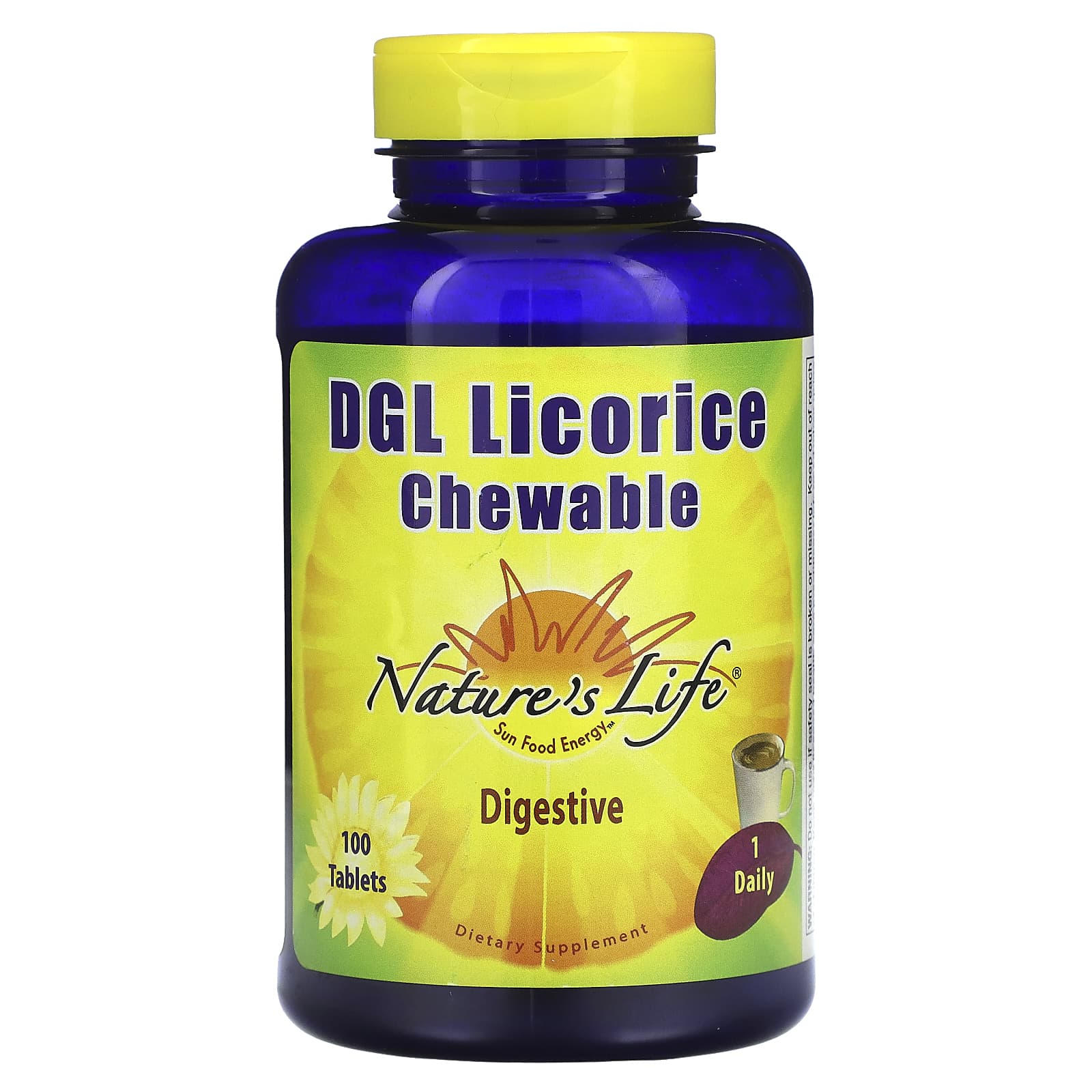 Nature's Life-DGL Licorice Chewable-100 Tablets