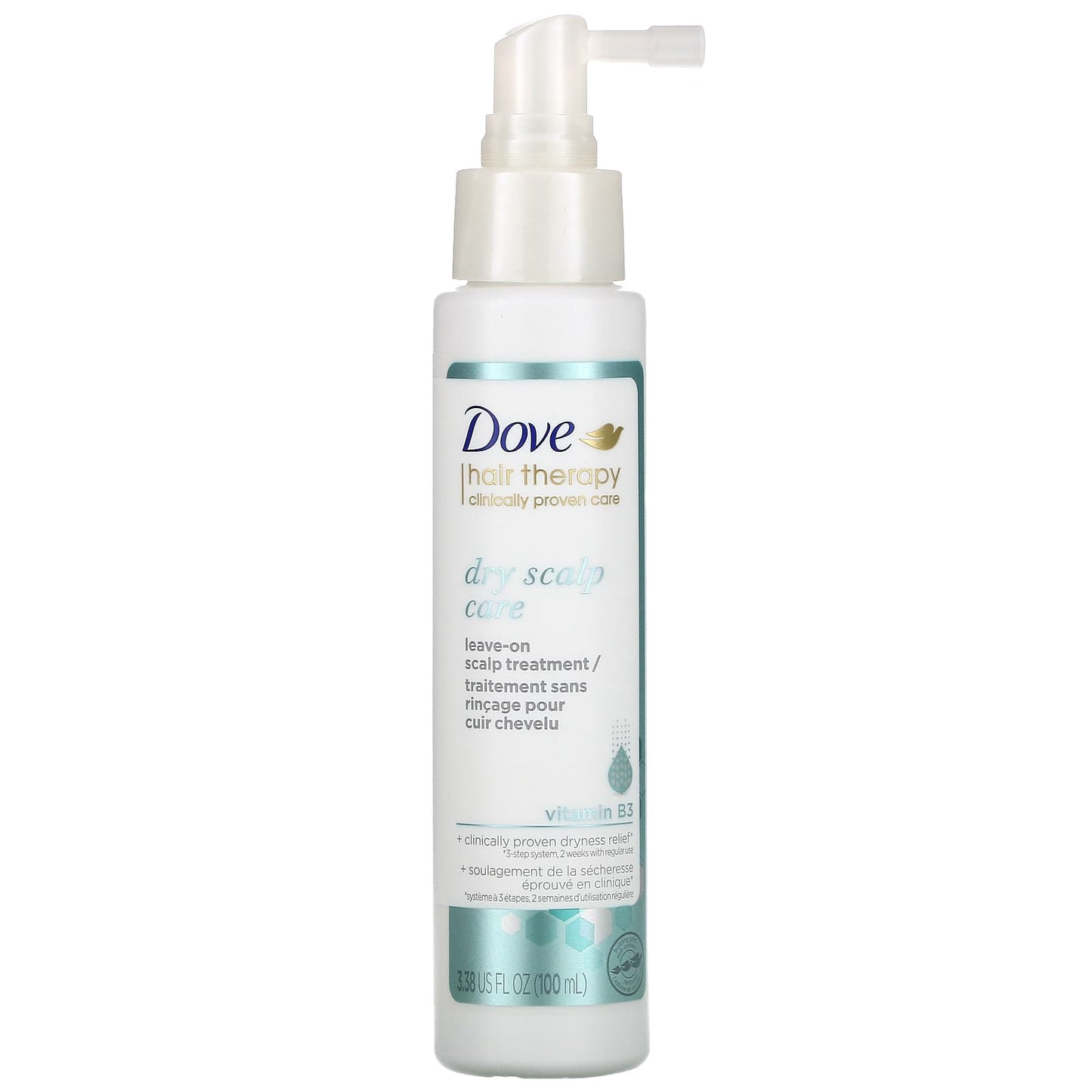 Dove-Hair Therapy-Dry Scalp Care Leave-on Scalp Treatment with Vitamin B3-3.38 fl oz (100 ml)