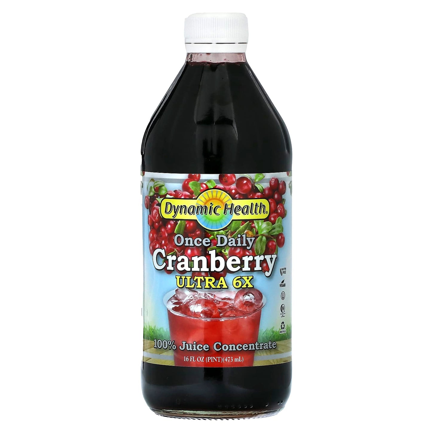 Dynamic Health-Cranberry Ultra 6X-16 fl oz (473 ml)