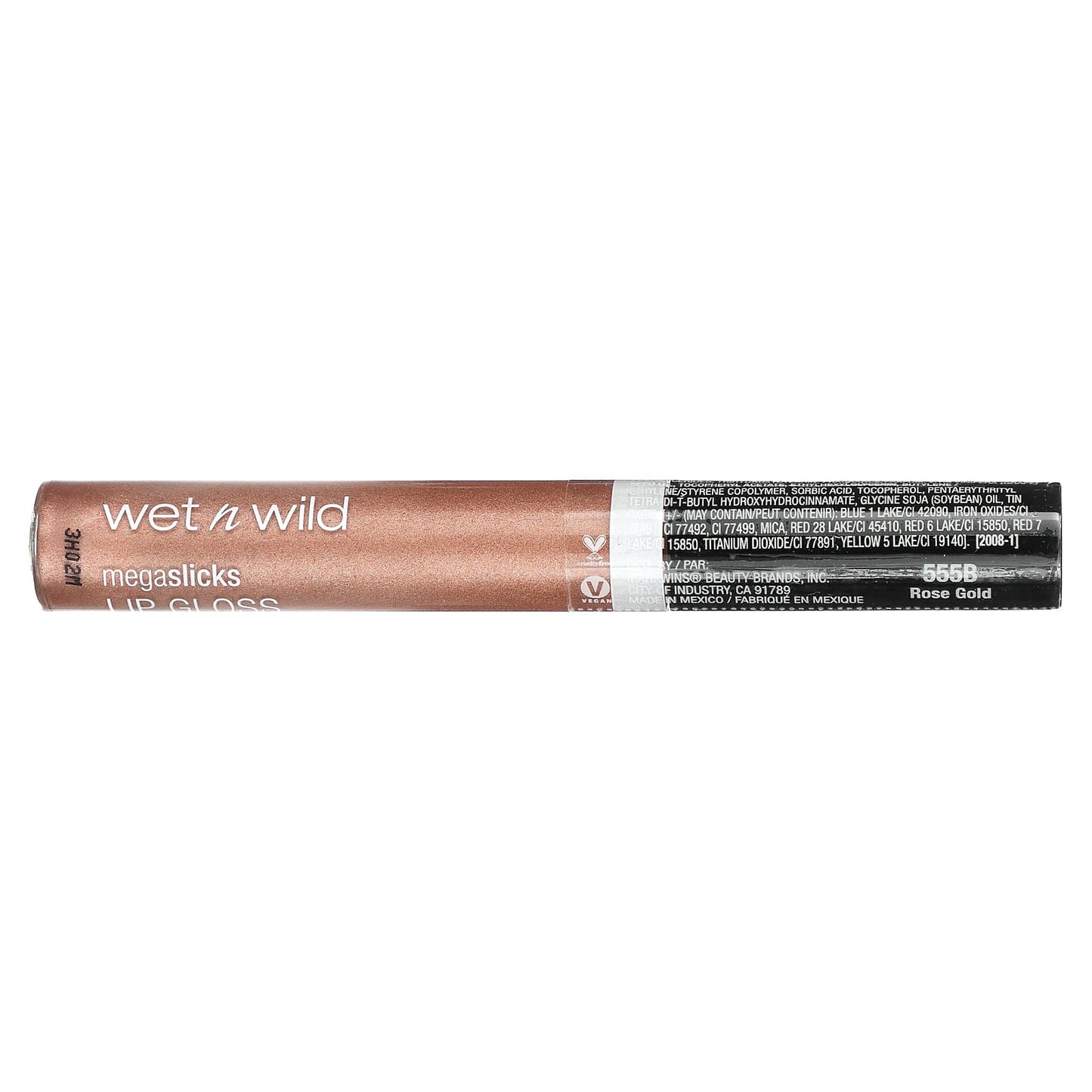 wet n wild, MegaSlicks, Lip Gloss, 555B Rose Gold, 0.2 fl oz (6 ml)