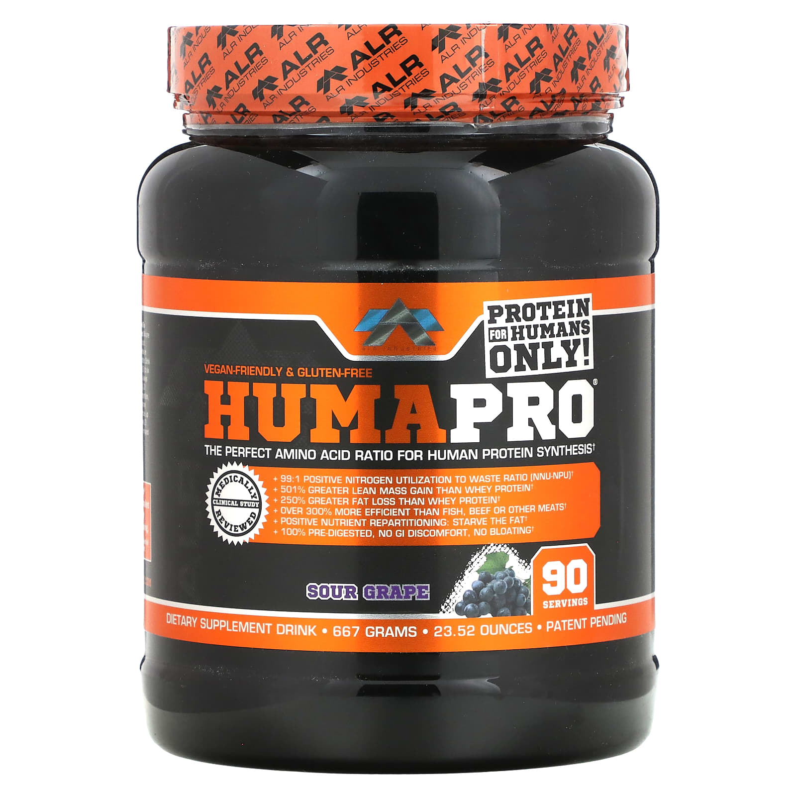 ALR Industries-HumaPro-Sour Grape-23.52 oz (667 g)