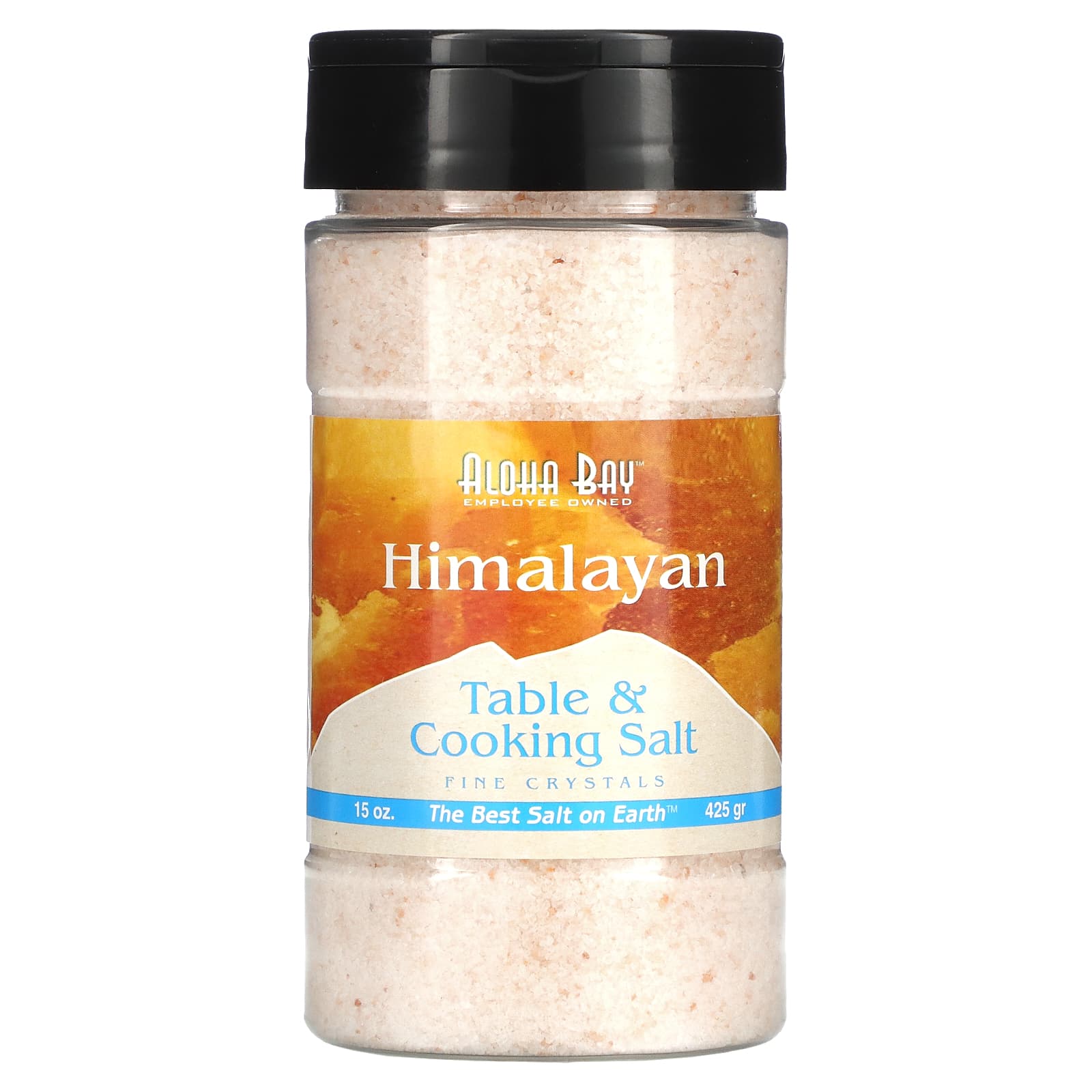 Aloha Bay-Himalayan Table & Cooking Salt-Fine Crystals-15 oz (425 g)