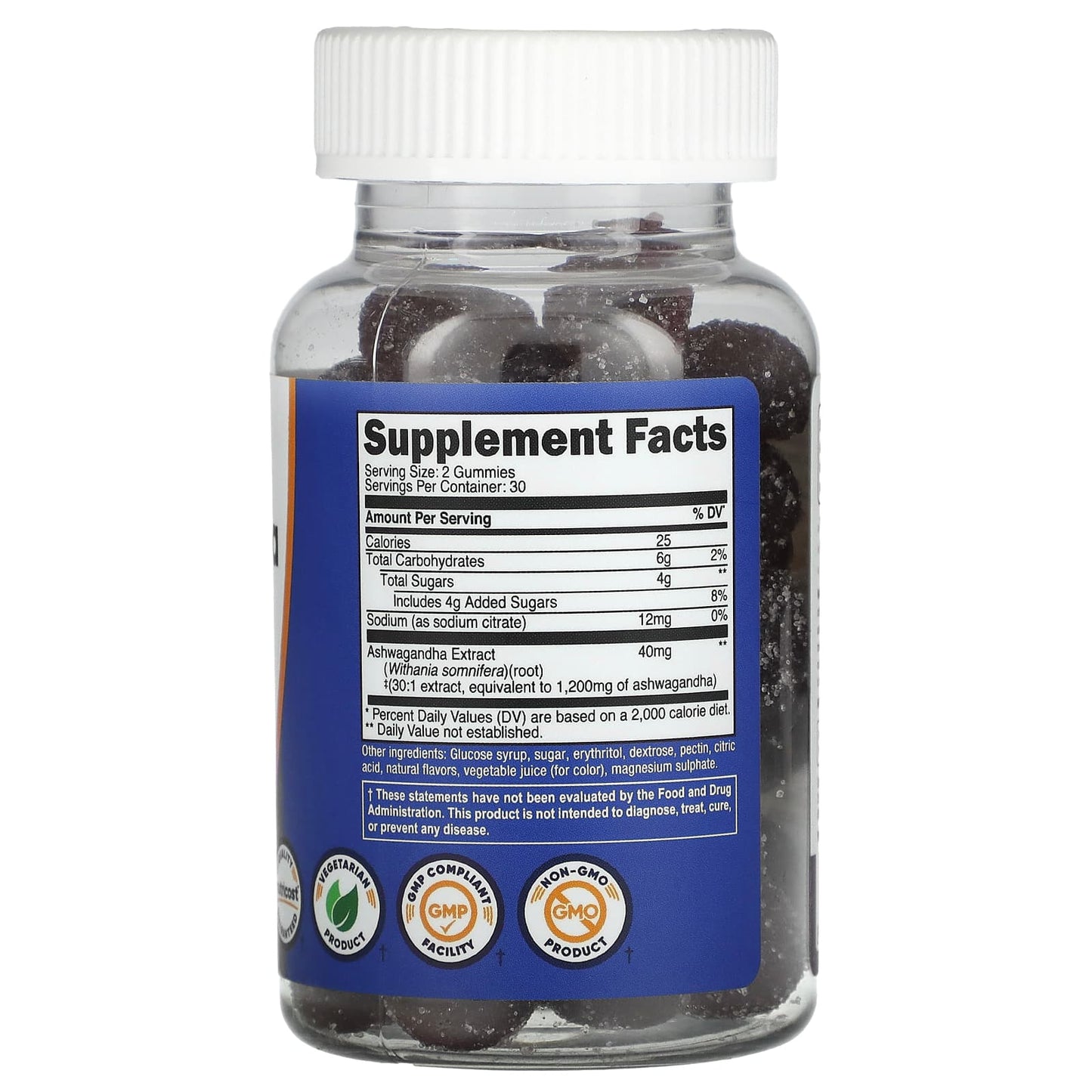 Nutricost, Ashwagandha Gummies, Mixed Berry, 1,200 mg, 60 Gummies (600 mg per Gummy)