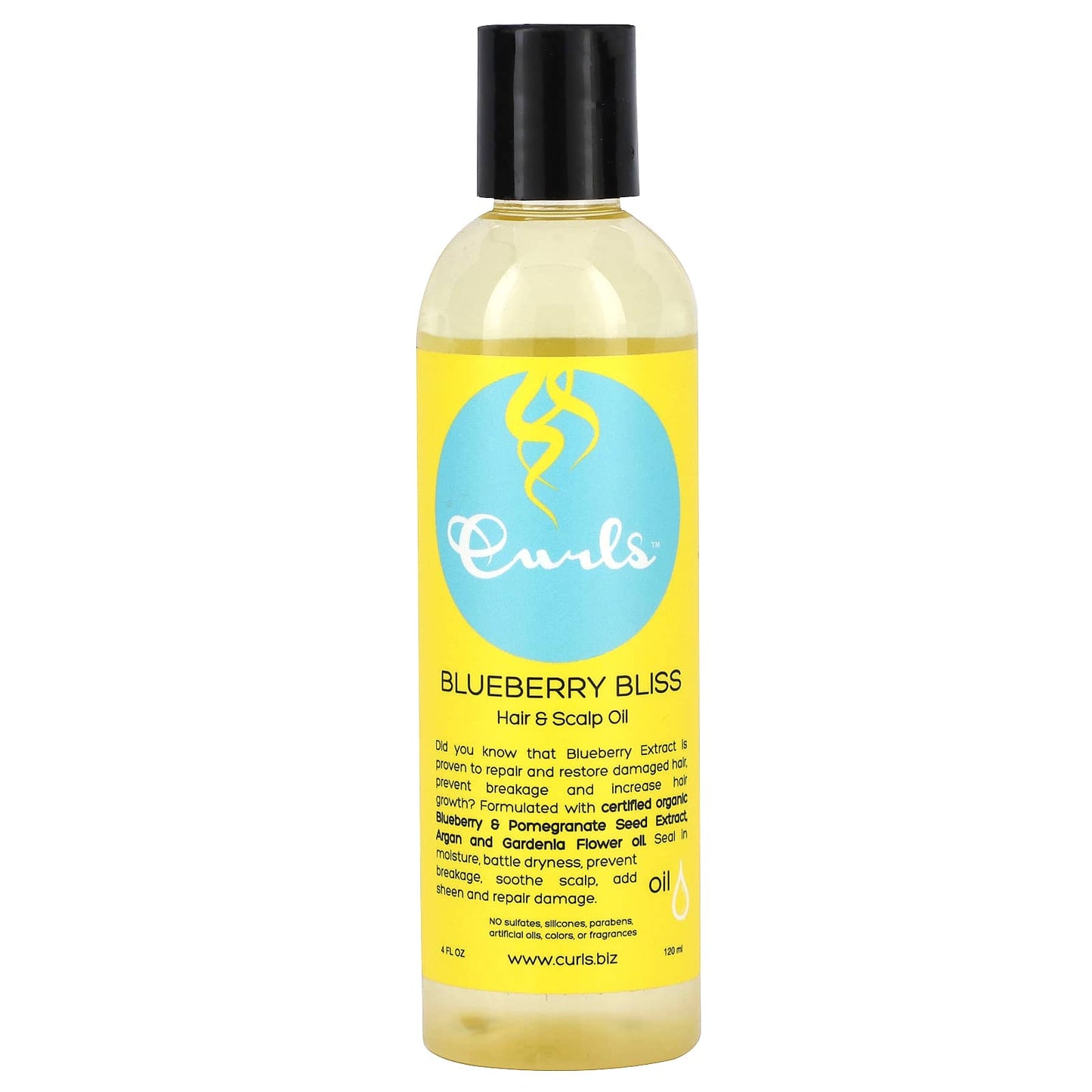 Curls-Blueberry Bliss-Hair & Scalp Oil-4 fl oz (120 ml)