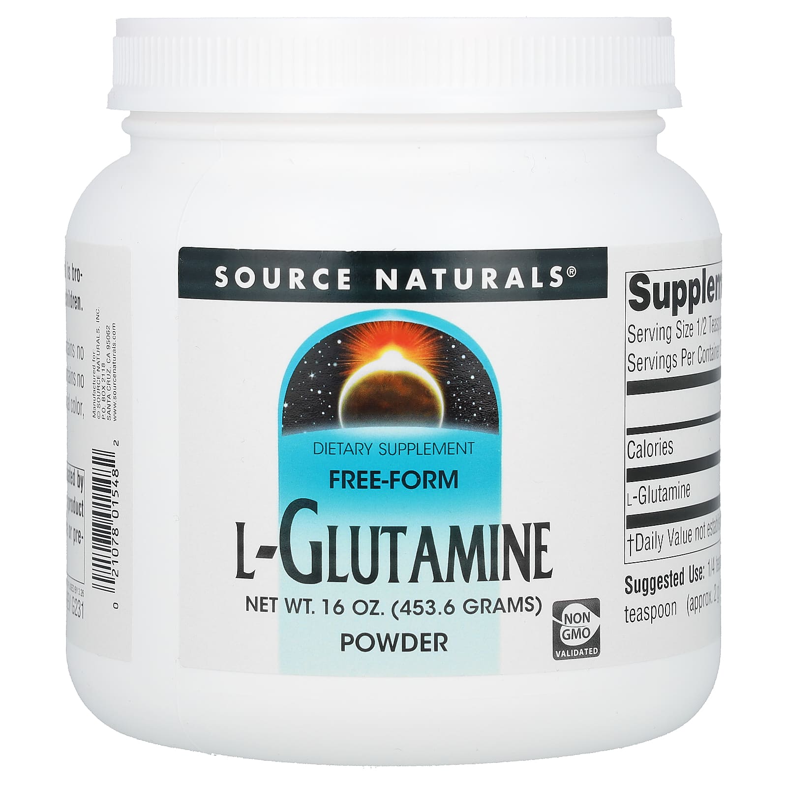 Source Naturals-L-Glutamine-Free-Form Powder-16 oz (453.6 g)