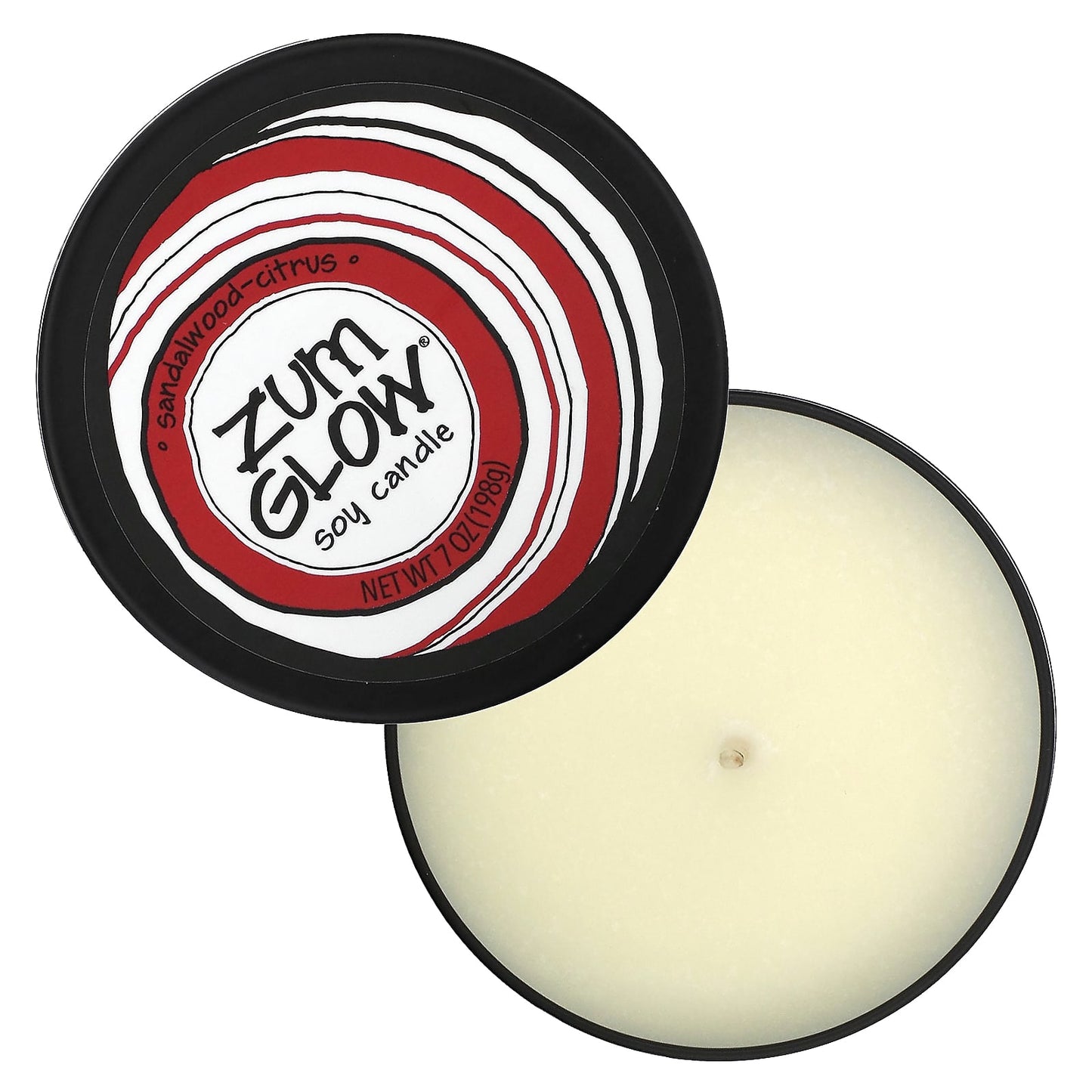 ZUM, Zum Glow, Soy Candle, Sandalwood Citrus, 7 oz (198 g)