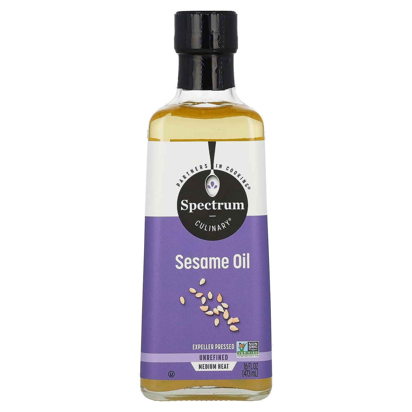 Spectrum Culinary-Sesame Oil-Unrefined-16 fl oz (473 ml)