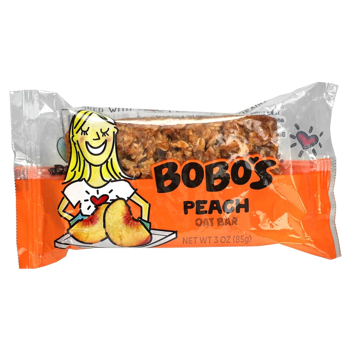 Bobo's Oat Bars, Peach Oat Bars, 12 Bars, 3 oz (85 g) Each