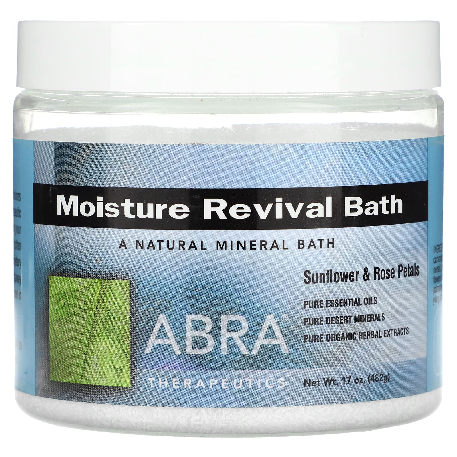 Abra Therapeutics-Moisture Revival Bath-Sunflower and Rose Petals-17 oz (482g)