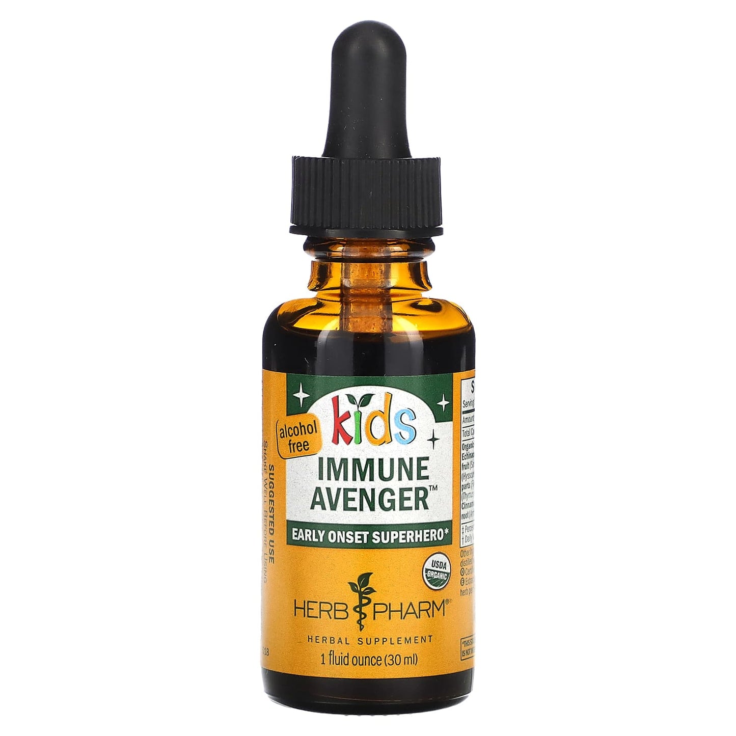 Herb Pharm-Kids-Immune Avenger-Alcohol Free-1 fl oz (30 ml)