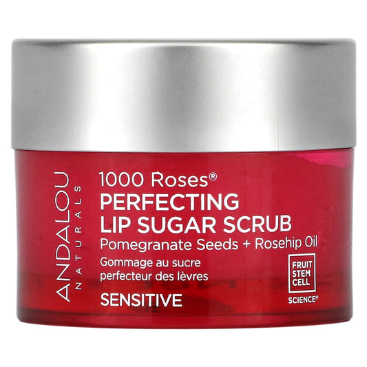 Andalou Naturals-1000 Roses-Perfecting Lip Sugar Scrub-Sensitive-0.5 oz (14.2 g)