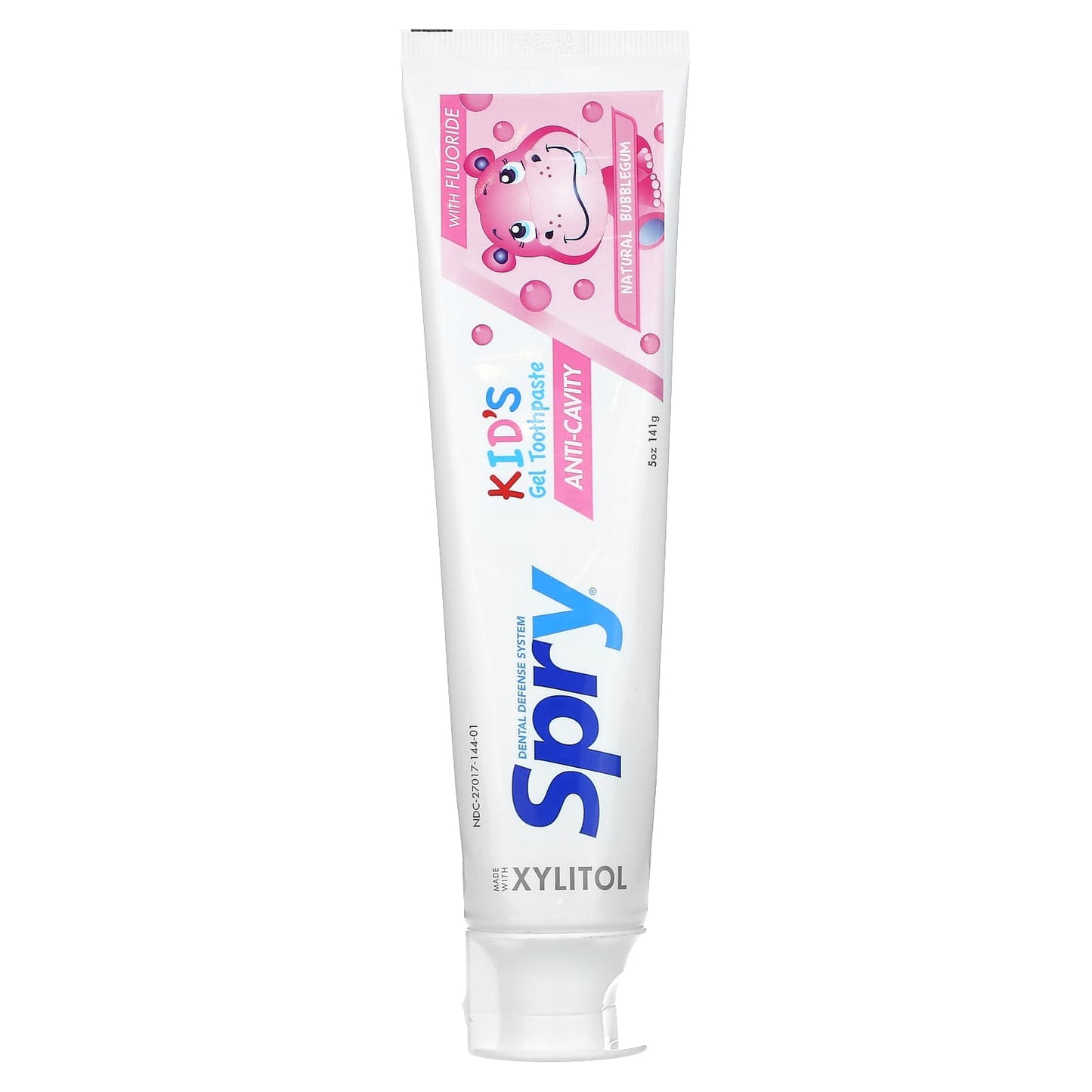 Xlear-Spry-Kid's Gel Toothpaste-Natural Bubble Gum-5 oz (141 g)