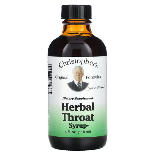 Christopher's Original Formulas-Herbal Throat Syrup-4 fl oz (118 ml)