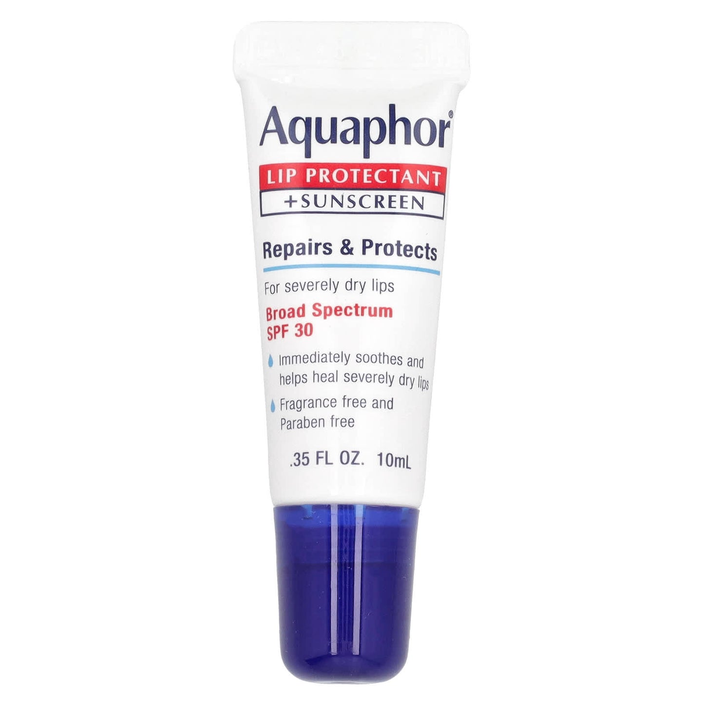 Aquaphor-Lip Protectant + Sunscreen-Broad Spectrum SPF 30- 0.35 fl oz (10 ml)